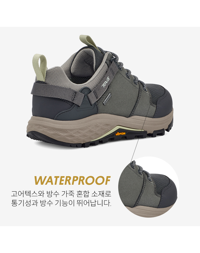테바 [본사정품] 테바 비브람솔 여성 그랜드뷰 GTX 로우 (DSM) STVF2334030-DSM 착용컷