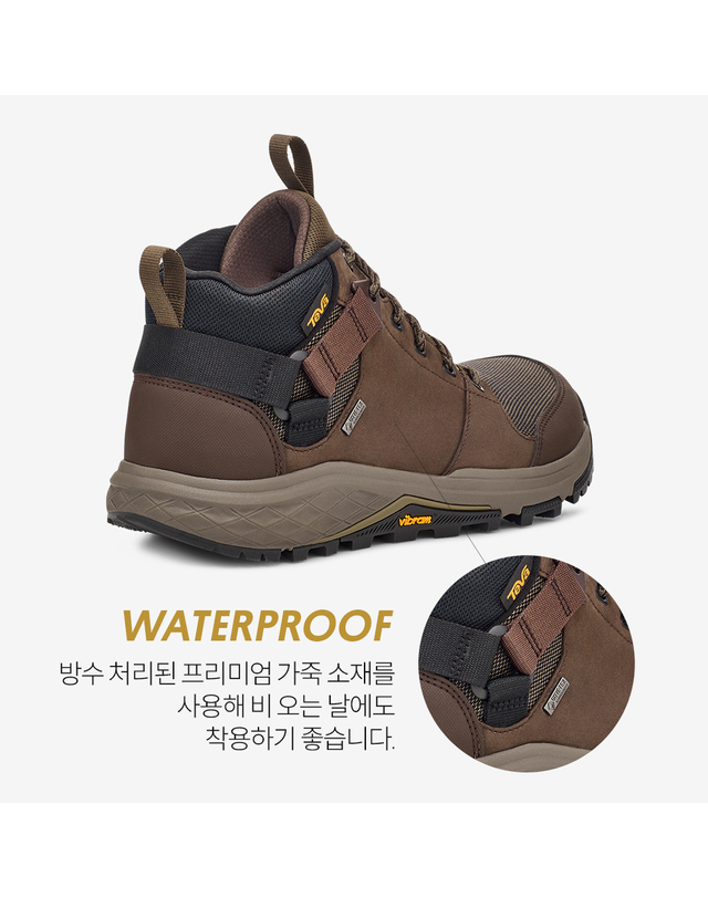 테바 [본사정품] 테바 비브람솔 남성 그랜드뷰 GTX (CKL) STVM2436804-CKL 착용컷