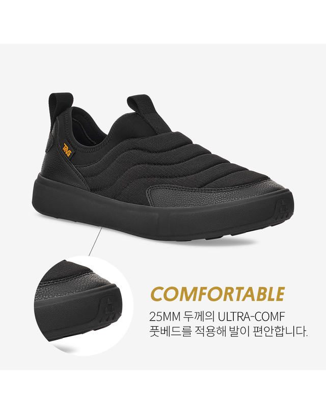 테바 [본사정품] 테바 남성 울트라-컴프 슬립 온 (BLK) STVM2434490-BLK 착용컷