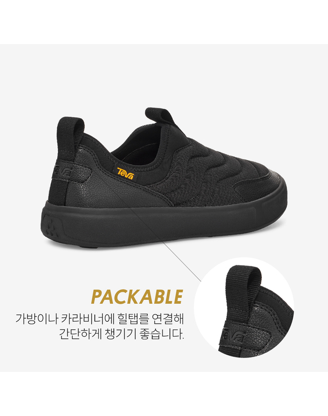 테바 [본사정품] 테바 남성 울트라-컴프 슬립 온 (BLK) STVM2434490-BLK 착용컷
