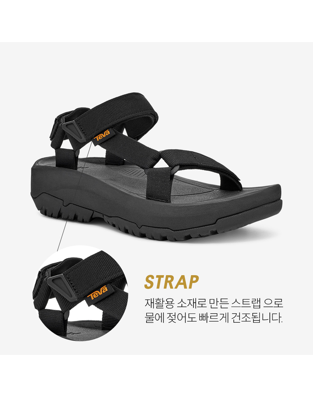 테바 [본사정품] 테바 남성 허리케인 XLT2 앰프솔 (BLK) STVM2511251-BLK 착용컷