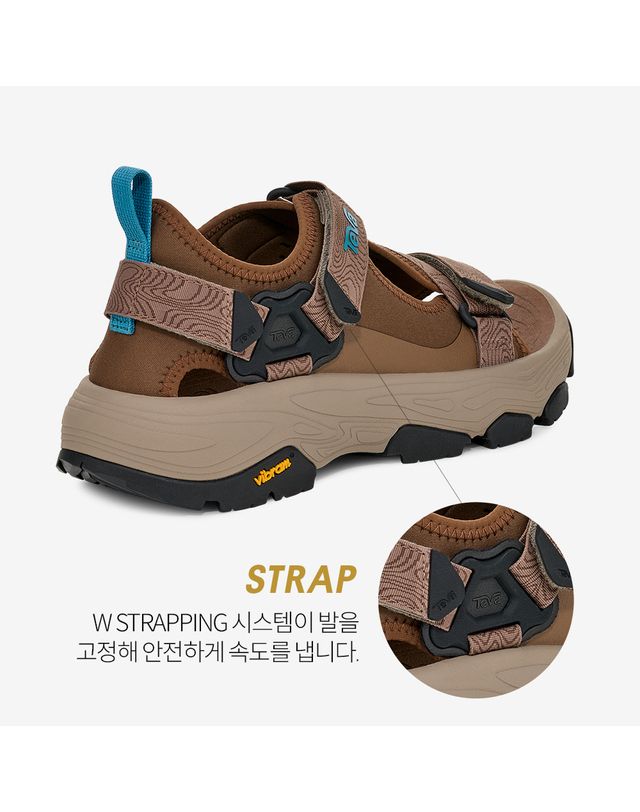 테바 [본사정품] 테바 비브람솔 남성 그랜드뷰 맥스 샌들 (BIS) STVM2514770-BIS 착용컷