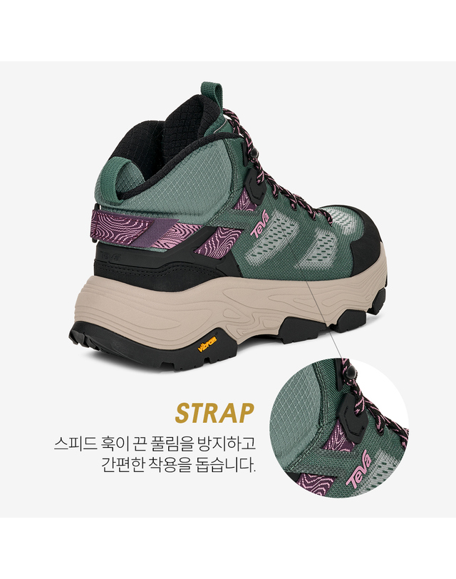 테바 [본사정품] 테바 비브람솔 여성 그랜드뷰 맥스 벤트 (SNG) STVF2516250-SNG 착용컷