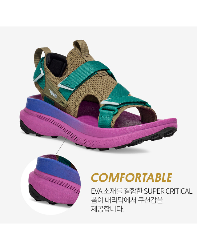 테바 [본사정품] 테바 여성 아벤트레일 러닝샌들 (BDV) STVF2516131-BDV 착용컷
