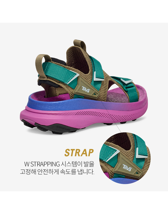 테바 [본사정품] 테바 여성 아벤트레일 러닝샌들 (BDV) STVF2516131-BDV 착용컷