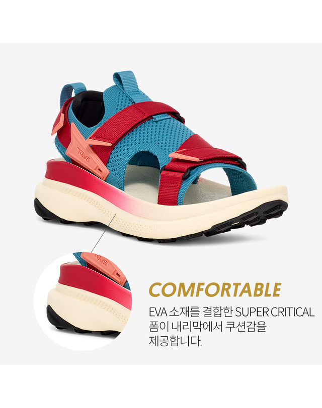 테바 [본사정품] 테바 여성 아벤트레일 러닝샌들 (LPR) STVF2516131-LPR 착용컷