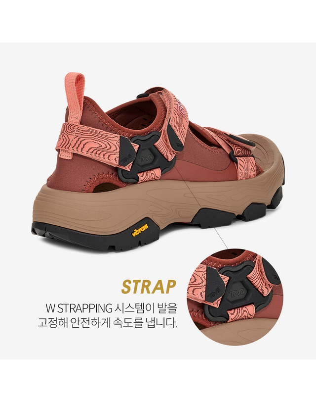 테바 [본사정품] 테바 비브람솔 여성 그랜드뷰 맥스 샌들 (MGD) STVF2516230-MGD 착용컷