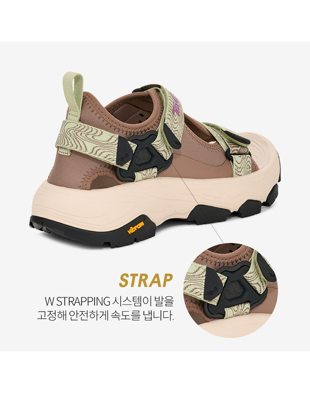 테바 [본사정품] 테바 비브람솔 여성 그랜드뷰 맥스 샌들 (CDL) STVF2516230-CDL 착용컷