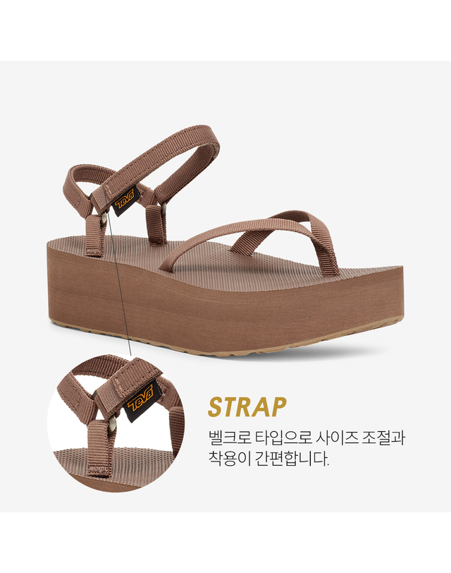 테바 [본사정품] 테바 여성 플랫폼 샌들 슬림 (CRB) STVF2514630-CRB 착용컷