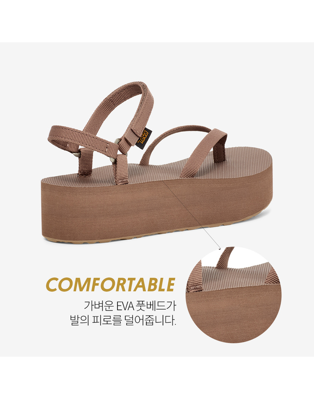 테바 [본사정품] 테바 여성 플랫폼 샌들 슬림 (CRB) STVF2514630-CRB 착용컷