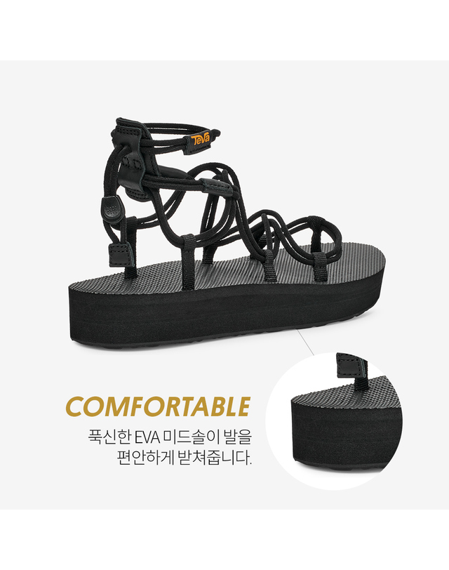 테바 [본사정품] 테바 여성 미드폼 인피니티 (BLK) STVF2517890-BLK 착용컷