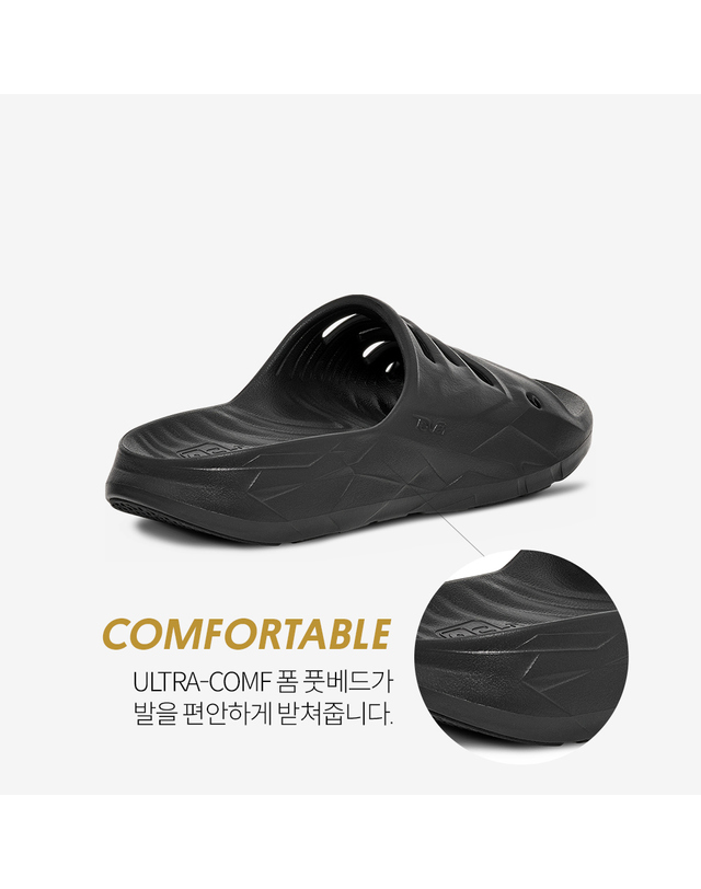테바 [본사정품] 테바 여성 아프레트레일 슬라이드 (BLK) STVF2516790-BLK 착용컷