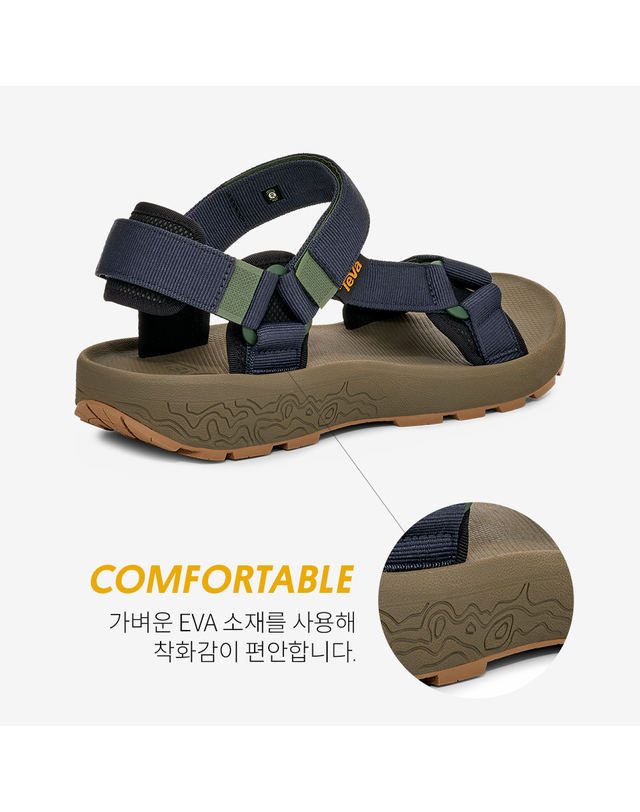 테바 [본사정품] 테바 남성 하이드라트렉 샌들 (TOE) STVM2530510-TOE 착용컷