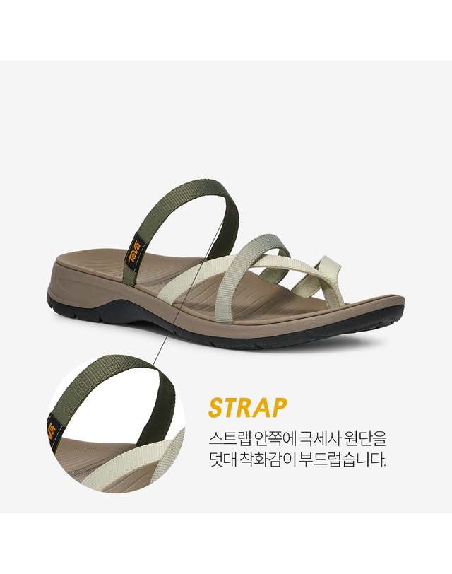 테바 [본사공식] 여성 티라트래블러 플립 (SGR) STVF2619490-SGR 착용컷