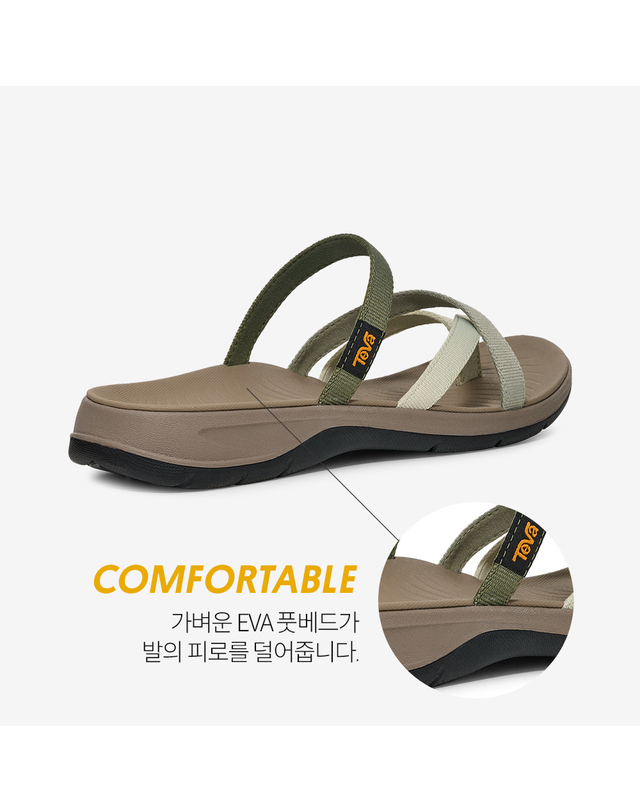 테바 [본사공식] 여성 티라트래블러 플립 (SGR) STVF2619490-SGR 착용컷