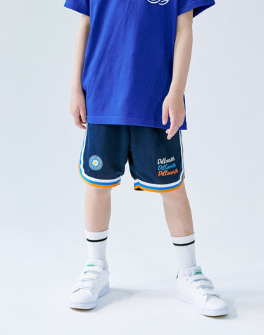 DILLAEARTH LOGO MESH SHORTS NAVY