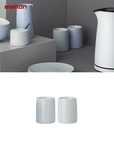 엠마 보온보냉 컵 블루 2개set 200ml
