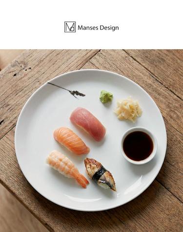 만세스 예쁜 원형접시 갈대 브런치 디저트 플레이트 21.5cm