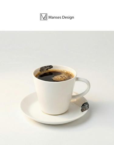 만세스 모던 연잎 본차이나 커피잔 세트 150ml