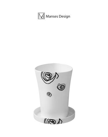 만세스 모던 디자인머그 서클 본차이나 홈카페 컵세트 350ml