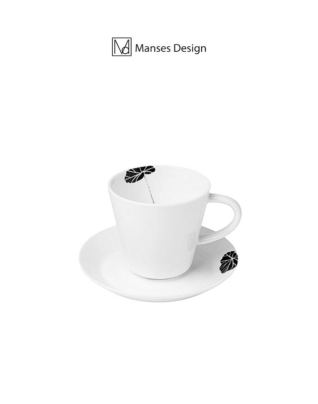만세스 만세스 모던 연잎 본차이나 커피잔 세트 150ml 착용컷