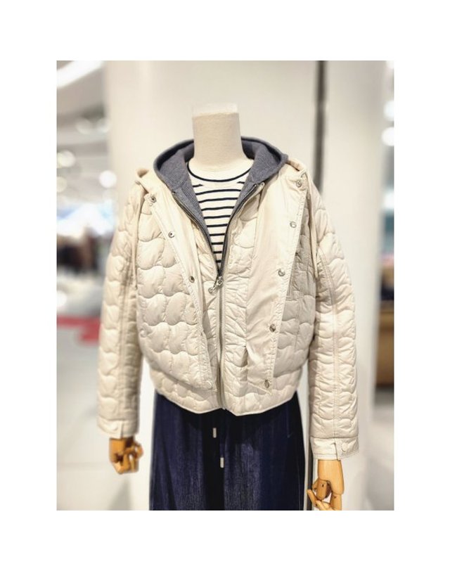 비씨비지 [갤러리아] [26/F/W] 후드 누빔 점퍼 (B6W9Y975) 착용컷