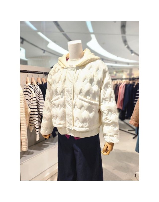 비씨비지 [갤러리아] [26/F/W] 나그랑 후드 다운 점퍼 (B6W9Y978) 착용컷