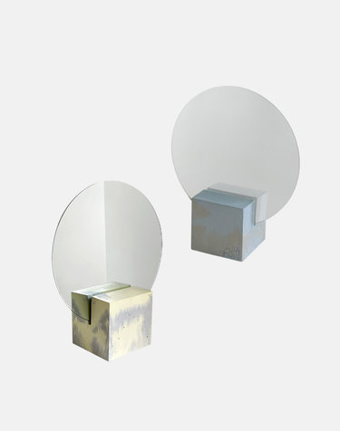 ［에이피알론드］CONCRET square mirror 2color / 콘크리트 탁상 미러 거울