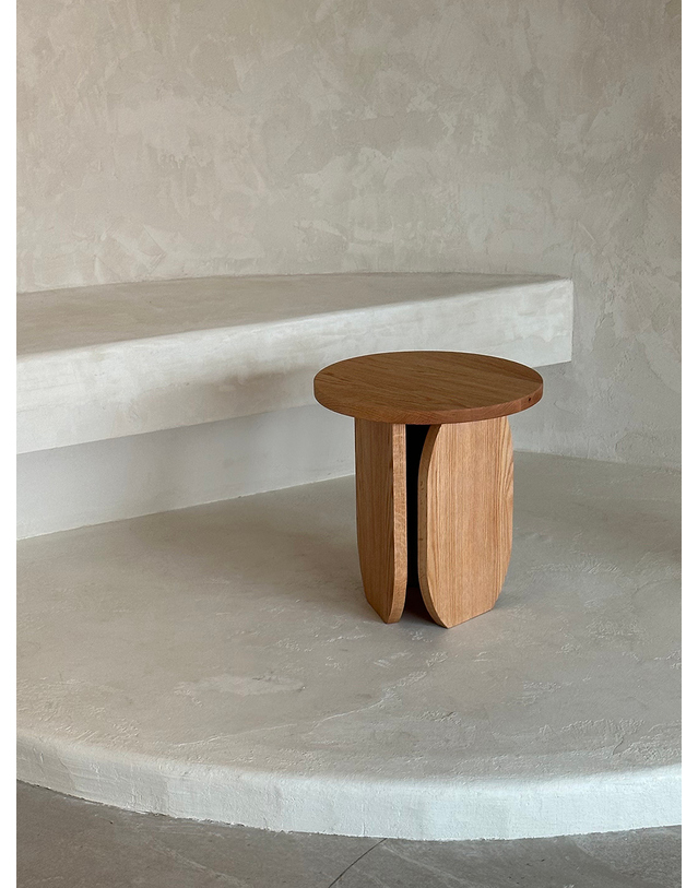 에이피알론드 ［에이피알론드］MARTIA oak stool / 2type 마티아 천연 오크 스툴 의자 사이드 테이블 착용컷