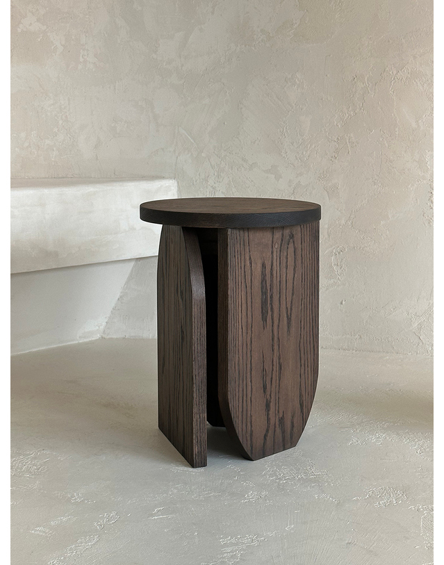 에이피알론드 ［에이피알론드］MARTIA oak stool / 2type 마티아 천연 오크 스툴 의자 사이드 테이블 착용컷