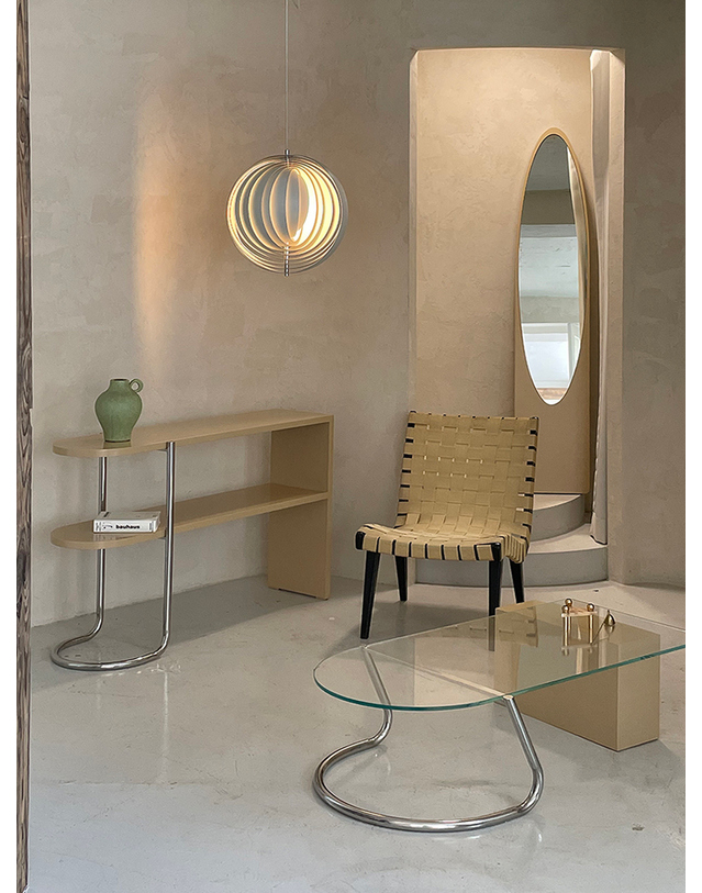 에이피알론드 ［에이피알론드］RONDIR sofa table / sand series 론디르 소파 테이블 샌드 착용컷