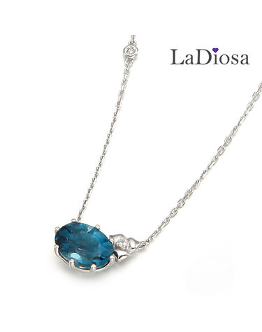 라디오사 14K 런던블루 토파즈 목걸이 LK14KK-1376N