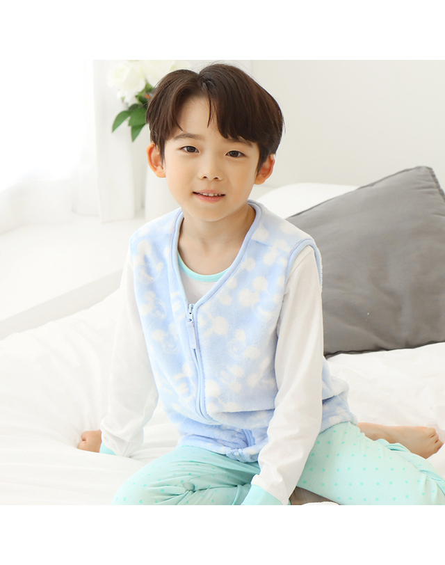 티엘키즈 디즈니 남아 수면조끼 BL_0D3EM60108 착용컷