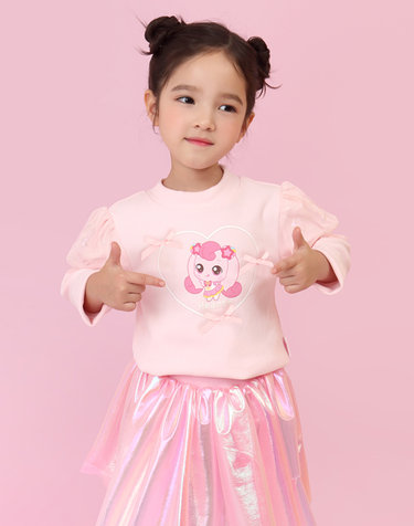  캐치티니핑 여아용 하츄핑 벌룬 티셔츠 PE_0F3TW47863