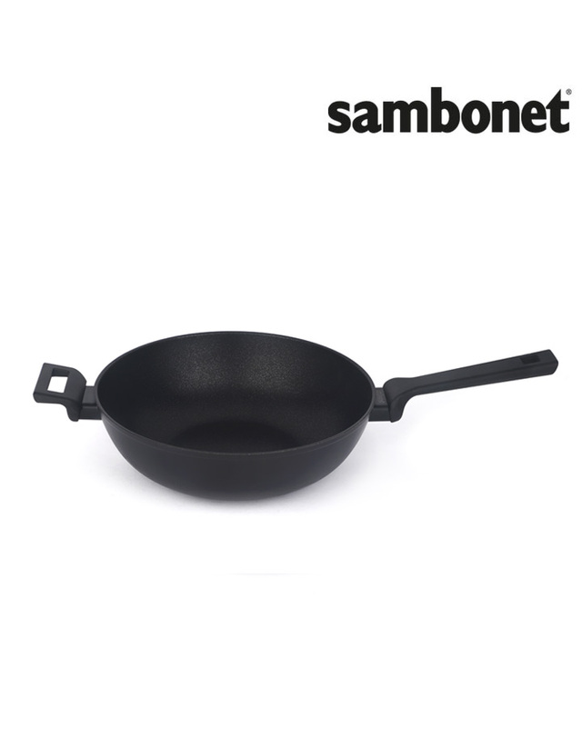 삼보넷 [삼보넷] 더블인덕션 타이탄 프로 웍 / 궁중팬 / 볶음팬 30cm 착용컷