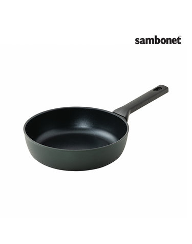 [삼보넷] 더블인덕션 타이탄 프로 그린 깊은 세라믹 프라이팬 24cm