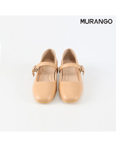 머랭고 소가죽 메리제인슈즈 베이지 2cm (M23S06LBE)