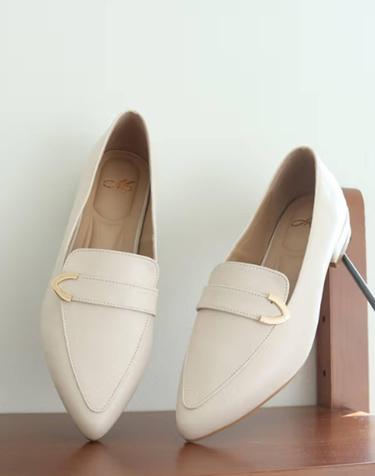 소가죽 삼각코 말랑로퍼 2cm M23F02IV