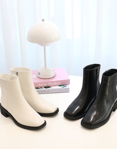[머랭고] 밋핏 앵클부츠 천연소가죽 4cm M23W03L