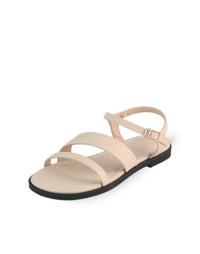 머랭고 [머랭고] 미니멀 스트랩 플랫샌들 1cm M24M03L 착용컷