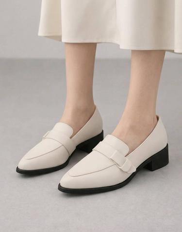 머랭고 소가죽 모던클래식 로퍼 4cm M25S02L
