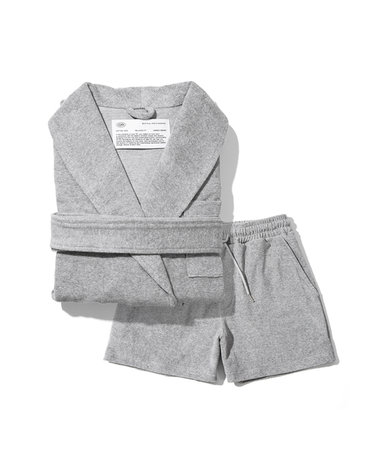 UNISEX COMFY ROBE SETS_MELANGE GREY