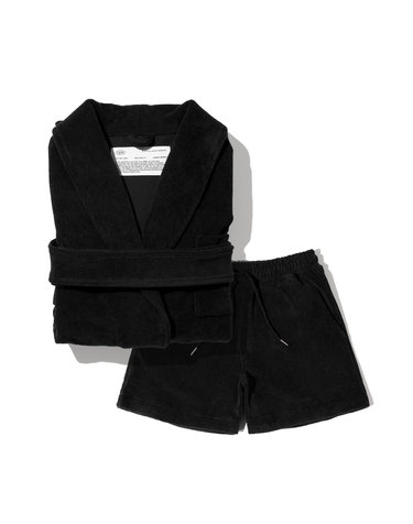 UNISEX COMFY ROBE SETS_BLACK