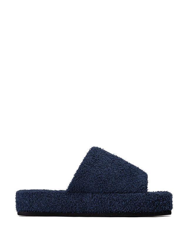 씨피티에스 HODGEHOG TERRY TOWELING SLIDES_NAVY 착용컷