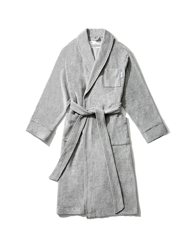 씨피티에스 UNISEX COMFY ROBE SETS_MELANGE GREY 착용컷