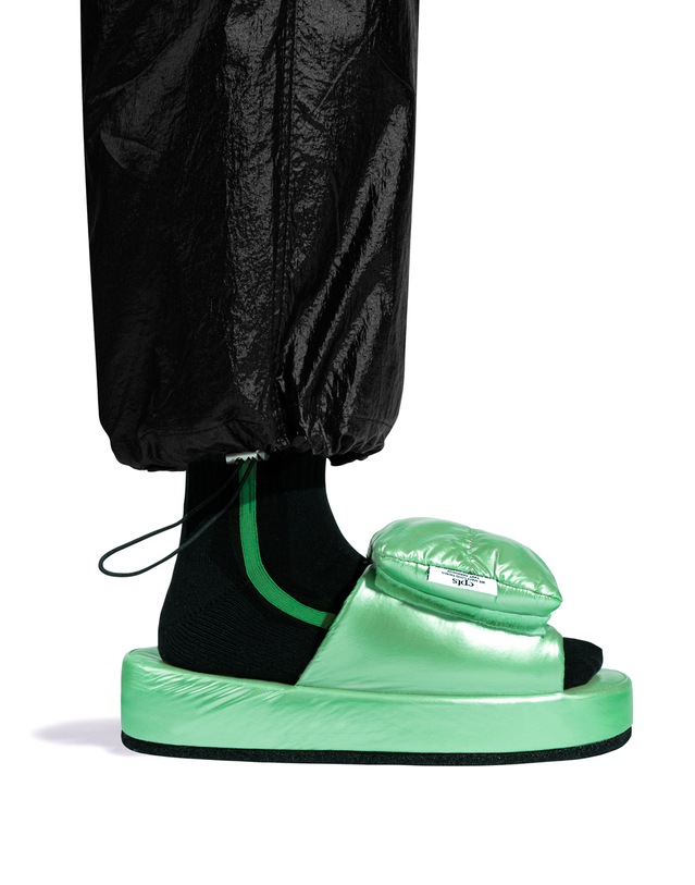 씨피티에스 LIGHT CUSHIONED OFFICE & ROOM SHOES_MINT GREEN 착용컷