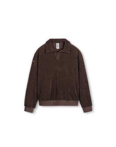CLASSIC TOWELING POLO SHIRTS_BROWN