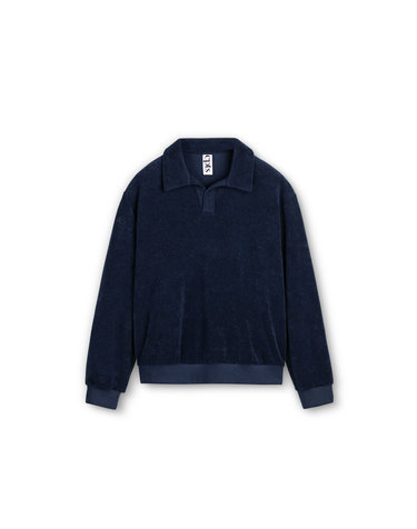 CLASSIC TOWELING POLO SHIRTS_NAVY