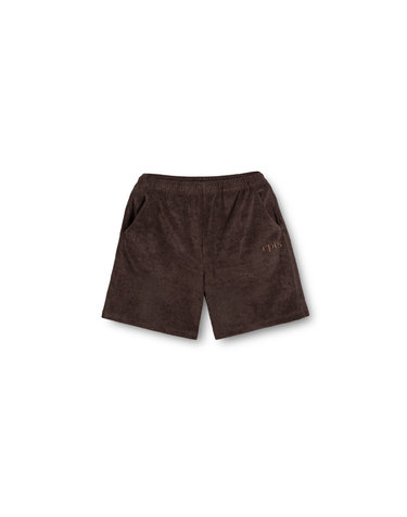 CLASSIC TOWELING HALF SHORT_BROWN