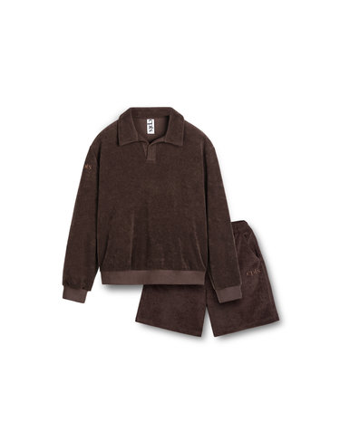 CLASSIC TOWELING POLO SETS_BROWN